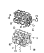 5183906AH - 2.4L Gas; Engine: Short Block Engine for Mopar Image
