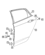 6106121AA - Doors, Door Mirrors and Related Parts: Locking Nut for Mopar Image