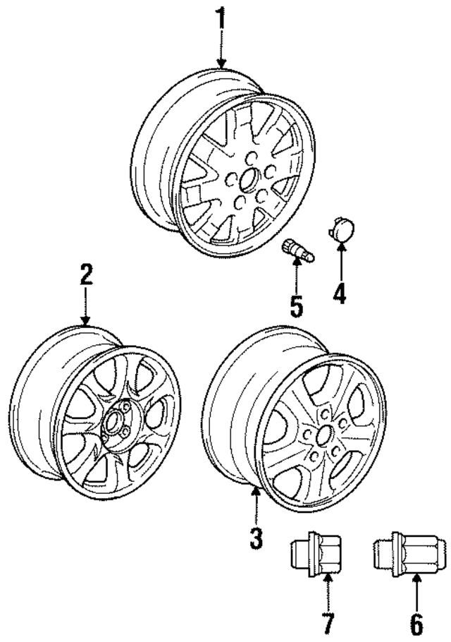 4261124400 - : Wheel, Spare for Lexus Image