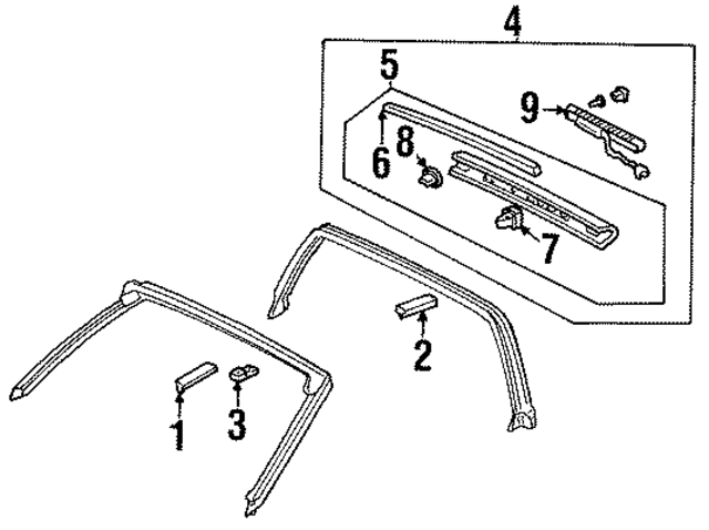 91508SR2003 - : Molding Assembly Clip for Honda Image