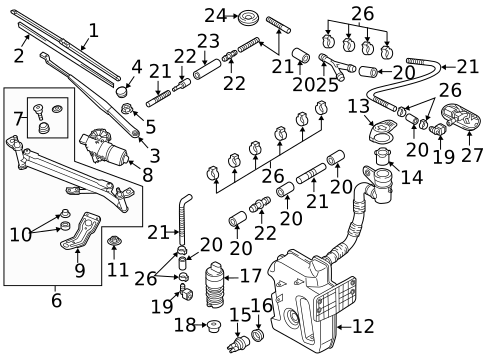 Wiper & Washer Components for 2019 Volkswagen Beetle #0