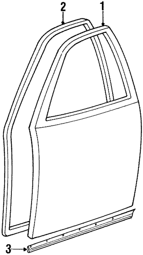 Door & Components for 1996 Suzuki Swift #0