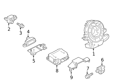 Air Bag Components for 2023 Mitsubishi Outlander Sport #1