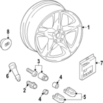 4M0601025DE - Suspension: Wheel, Alloy for Audi: SQ7 Image