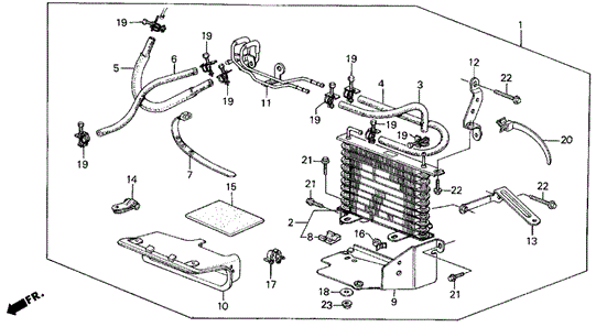 ATF Cooler for 1987 Acura Legend #0
