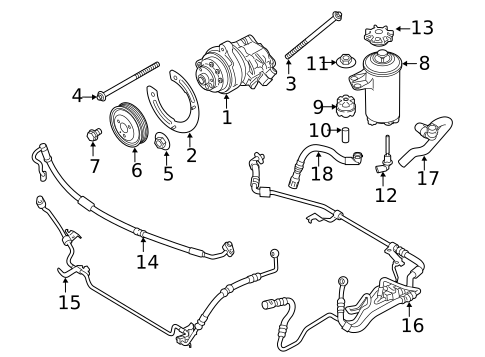 Pump & Hoses for 2018 BMW X5 #0