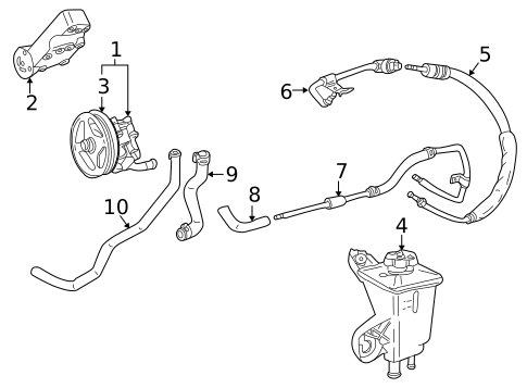 Pump & Hoses for 2001 Jaguar S-Type #0