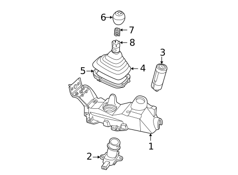 Gear Shift Control for 2007 Saab 9-5 #0