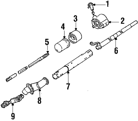 Steering Column Assembly for 1988 Pontiac 6000 #1