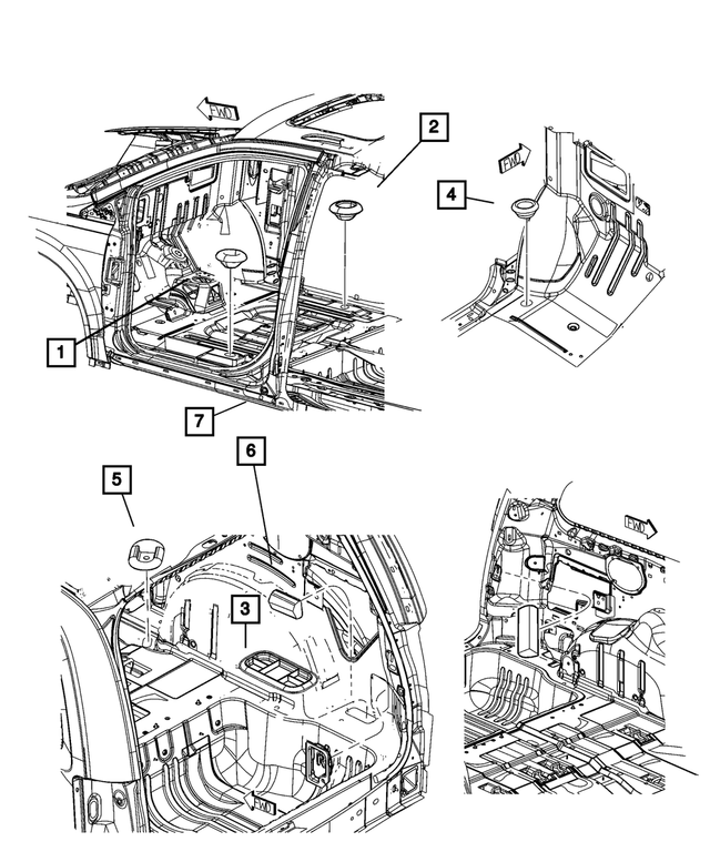 5109588AA - Body Sheet Metal Except Doors: Access Hole Plug for Mopar Image