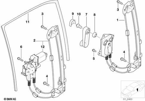 Door, Rear for 1999 BMW M5 #0