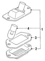 MB530248 - Electrical: License Lamp for Dodge: Colt, Stealth Image