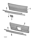 791047080 - Body: Molding for Subaru: Brat, DL, GL Image image