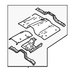 74312EZ00F - Body: Front Floor Pan for Nissan: TITAN, TITAN XD Image