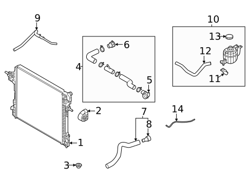 Radiator & Components for 2023 Genesis GV70 #1