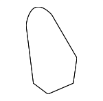 70495692000 - Body: Fuel Door Cushion for Honda: Accord, Civic, CR-V, Fit, HR-V, Odyssey, Pilot, Prelude, Ridgeline, S2000 Image