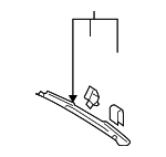 4F5867839B1MB - Body: Rear Header Trim for Audi: A6, A6 Quattro, S6 Image
