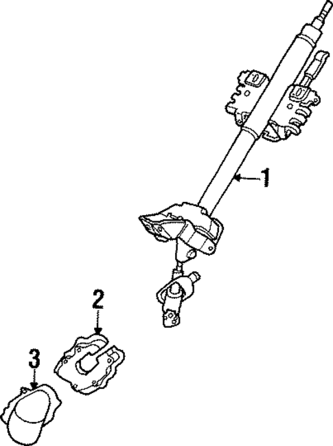 Steering Column Components for 1996 Mazda Protege #0