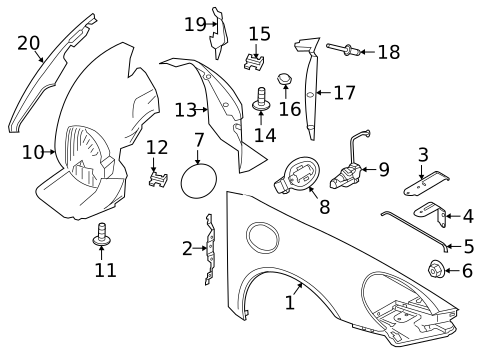 Fender & Components for 2021 Porsche Panamera #3