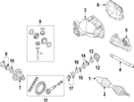 5015895AE - Front Drive Axle: Ring &amp; Pinion for Mopar Image