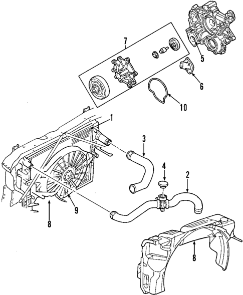 Radiator & Components for 2007 Dodge Dakota #0