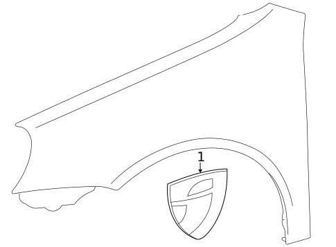 Exterior Trim - Fender for 2009 Volkswagen Jetta #0