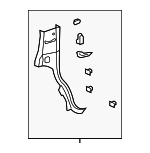 25797312 - : Lock Pillar Trim for Cadillac: Escalade ESV Image