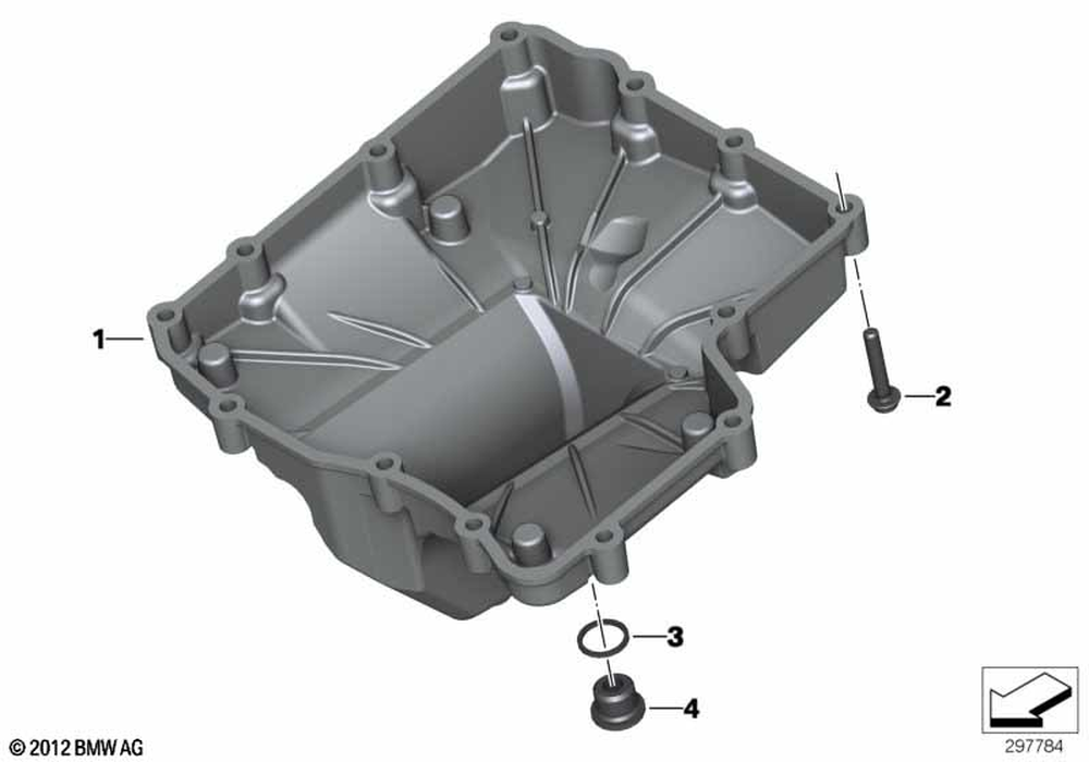 11137713112 - Oil Pan 2009-2021 BMW-Motorrad | BMW Motorrad USA