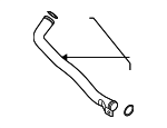 254602G201 - Cooling System: Water Inlet Pipe for Hyundai: Santa Fe, Santa Fe Sport, Sonata, Tucson Image