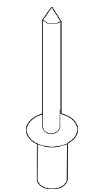 TK2150355 - Body: Upper Support Rivet for Mazda: 3, 6, CX-3, CX-30, CX-5, CX-50, CX-9, MX-30 EV Image