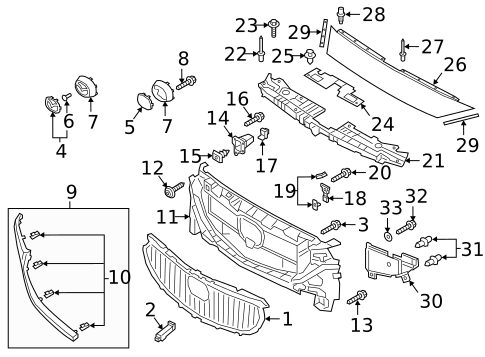 Grille & Components for 2021 Mazda 6 #0