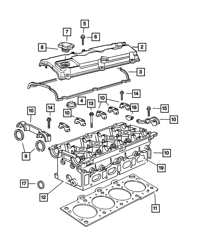 6508499AA - Engine 2.4L Four Cylinder: Cylinder Head Cover Isolator, Mounting for Mopar Image