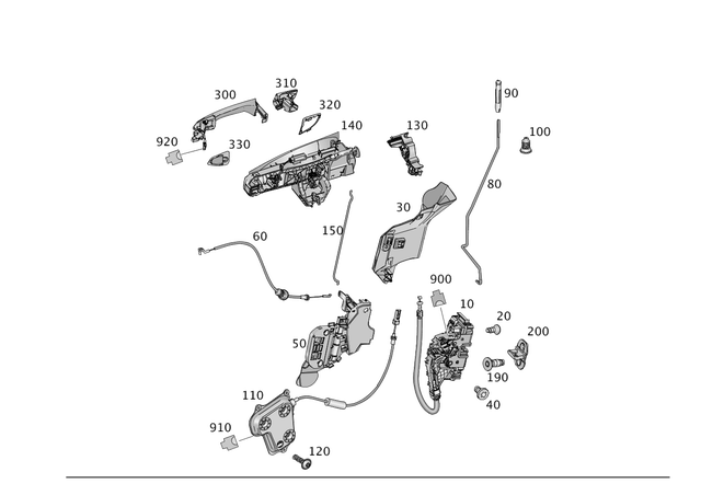 997201801 - Driver Door: Door Lock for Mercedes-Benz: GL350, GL450, GL550, GL63 AMG, GLE300d, GLE350, GLE400, GLE550e, GLE63 AMG, GLS350d, GLS450, GLS550, GLS63 AMG, ML250, ML350, ML400, ML550, ML63 AMG, SL400, SL450, SL550, SL63 AMG, SL65 AMG Image image