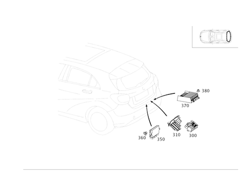 Control Modules and Relays in Load Compartment for 2018 Mercedes-Benz GLA250 #0