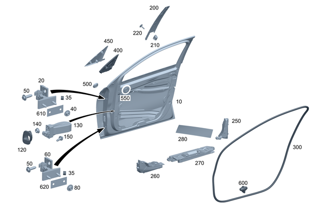 2547201700 - Front Door: Driver Door for Mercedes-Benz Image image