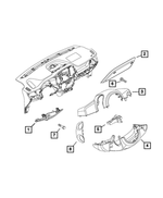 5YL78LXHAA - Interior Trim: Steering Column Shroud for Mopar Image