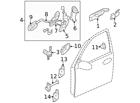Front Door for 2011 Kia Sedona #1