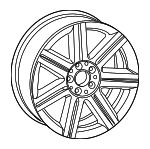 5097969AA - Suspension: Wheel, Alloy for Chrysler: Crossfire Image