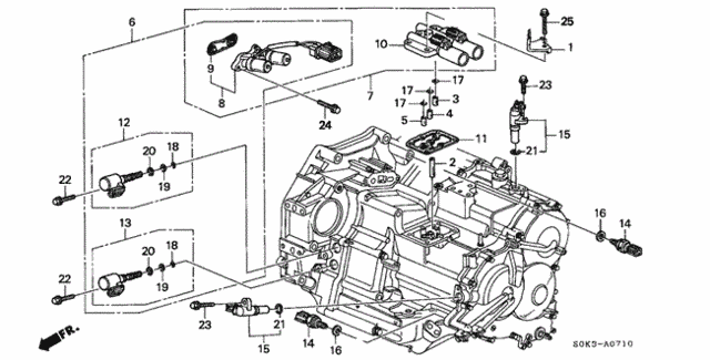 4AT Sensor - Solenoid for 1999 Acura TL #0