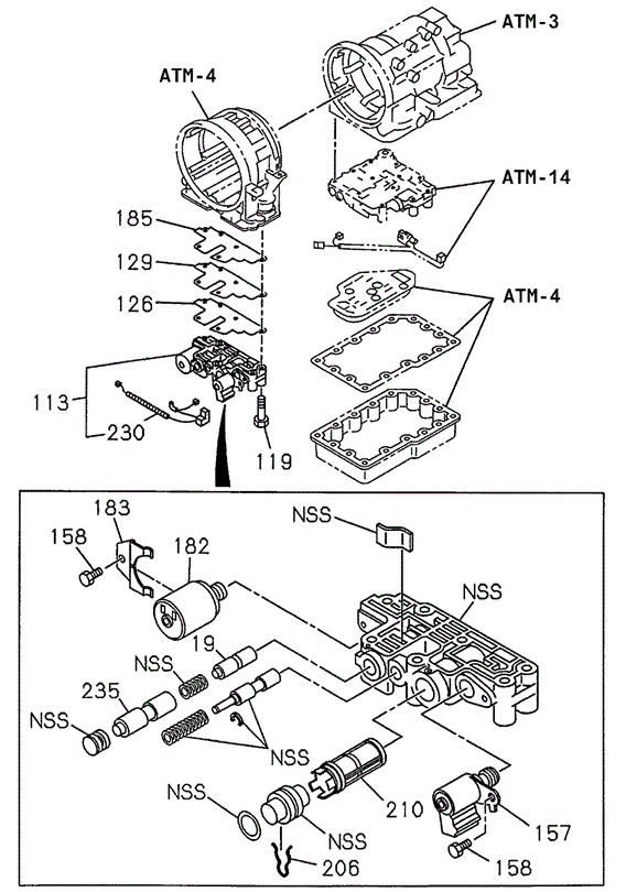 AT Transmission Control Valve (Upper Body) for 1999 Acura SLX #0