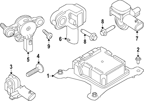 Air Bag Components for 2025 Volvo EX90 #1