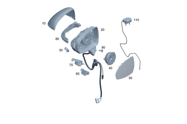 236810640264 - : Mirror Body for Mercedes-Benz Image