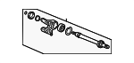 44500SCVA00 - Suspension: Intermediate Shaft for Honda: Civic, CR-V, Element Image