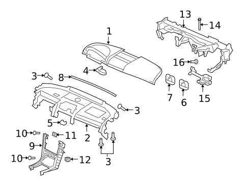 Instrument Panel for 2009 Pontiac G8 #0