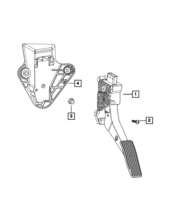 68546964AB - : Accelerator Pedal for Mopar Image