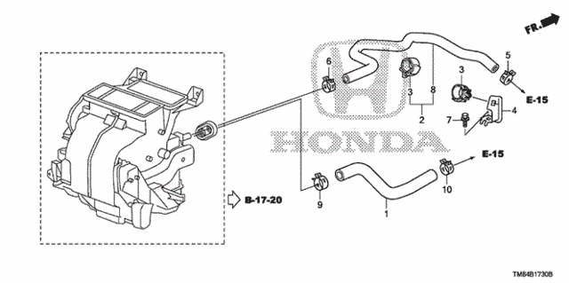Water Hose for 2010 Honda Insight #0
