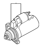 2M911024PX - Electrical: Starter for Volkswagen: Beetle, Golf, Jetta, Passat Image