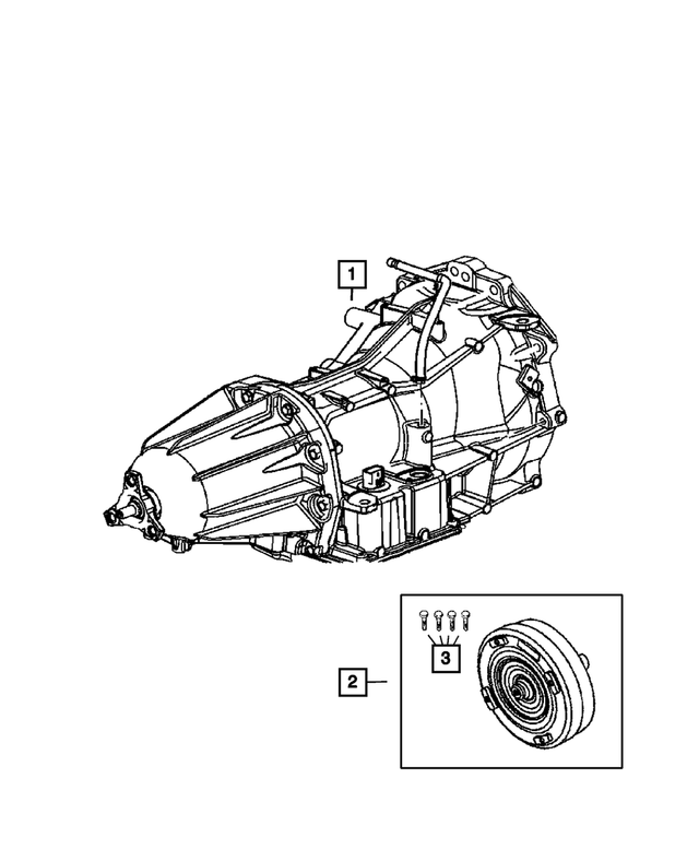 R8039218AG - Automatic Transaxle 4 Speed: With Torque Converter Transmission for Chrysler: 300 | Dodge: Challenger, Charger, Magnum Image
