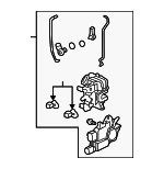 72112SEPA01 - : 2004-2008 Acura TL - Lock Assembly, R Front Door for Acura: TL Image