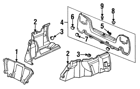 Trunk Trim for 1992 Acura Vigor #0